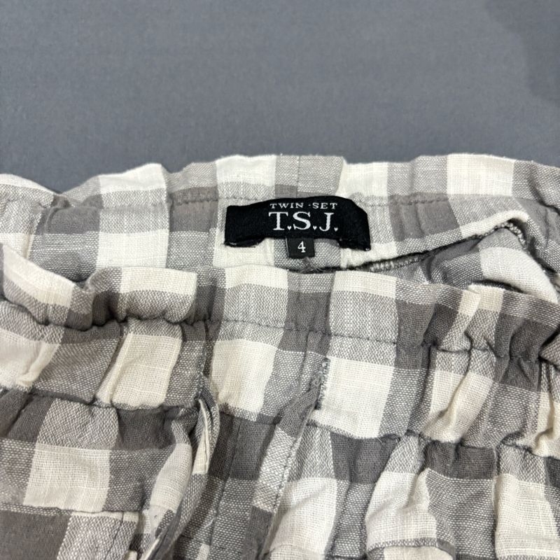 Summer Plaid Shorts – Grey & White, foto 3