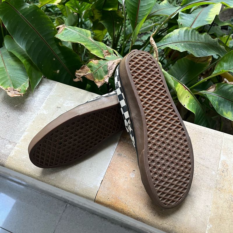 vans authentic checkerboard black gum, foto 5