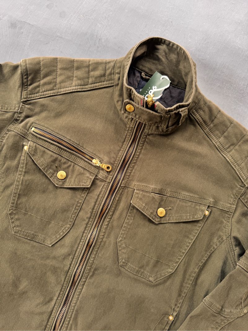 Casual Biker Track jacket Pria green, foto 2