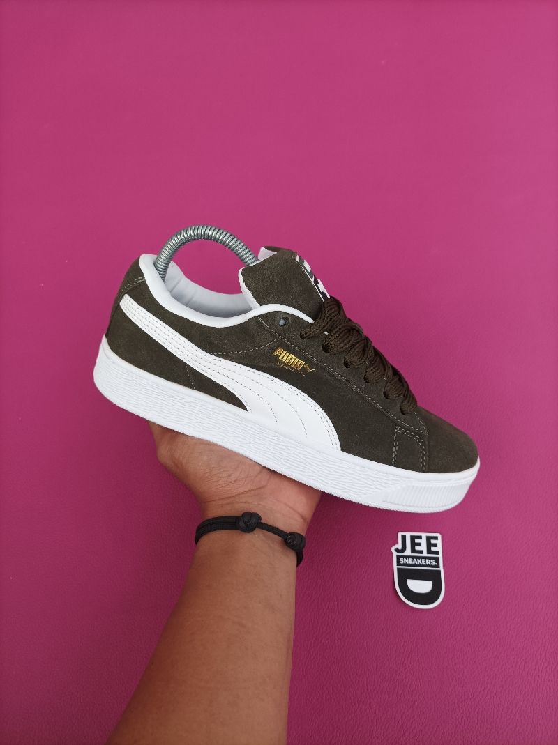 Puma Suede XL Dark Green Olive Preloved