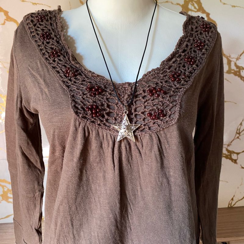 vintage brown top, foto 3