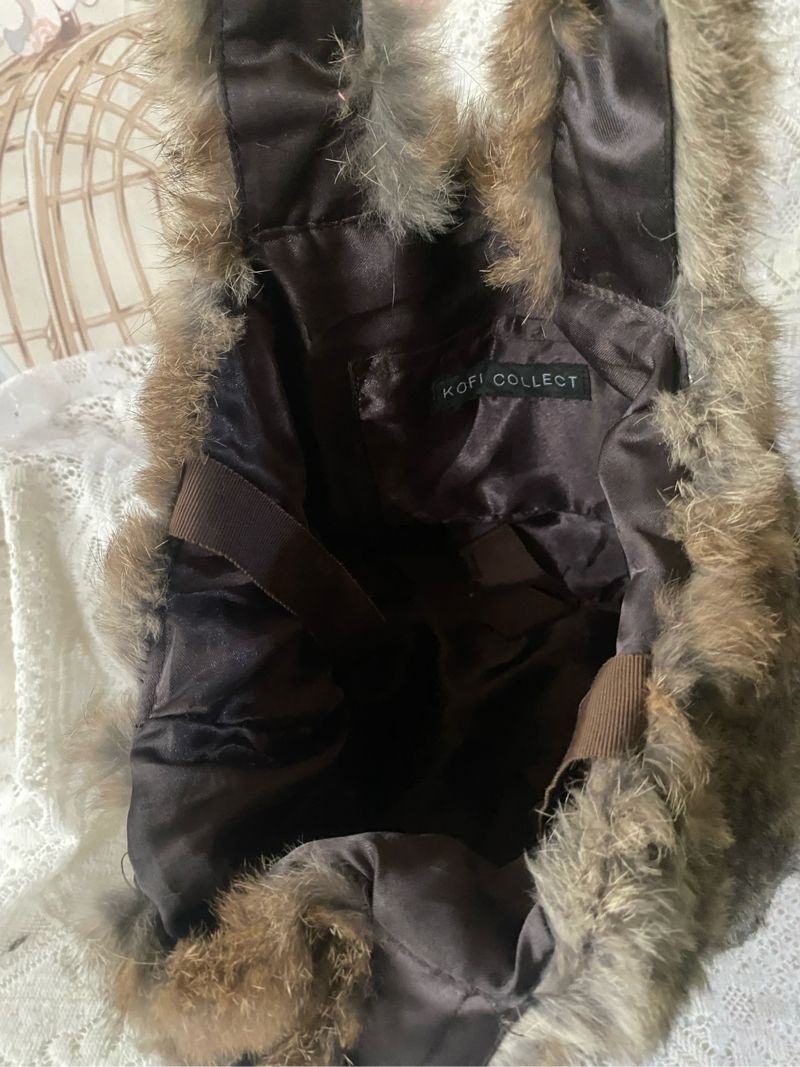 Koffi Collect Rabbit Fur Handbag, foto 3