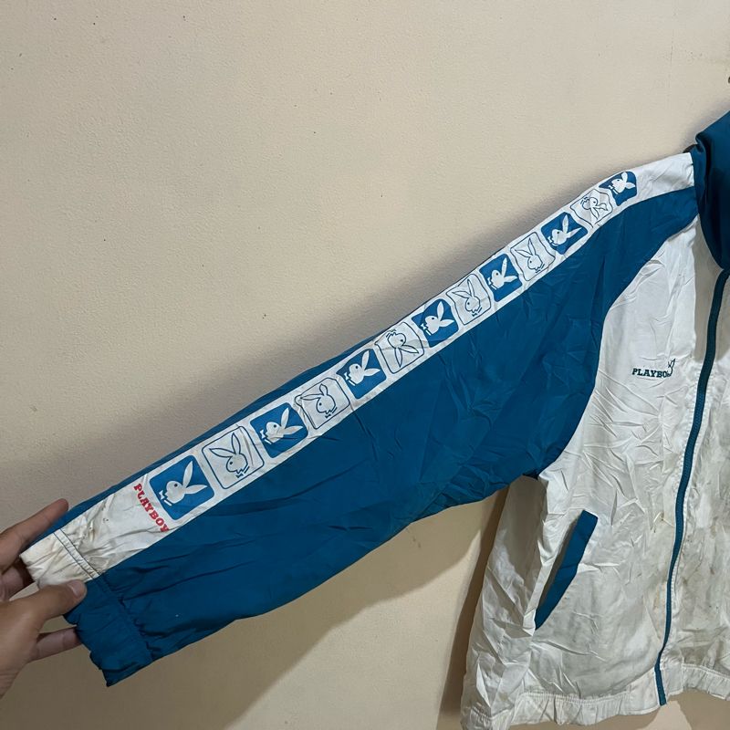 Playboy vintage windbreaker tapped jacket, foto 4