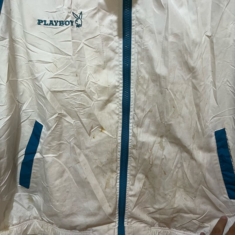 Playboy vintage windbreaker tapped jacket, foto 6