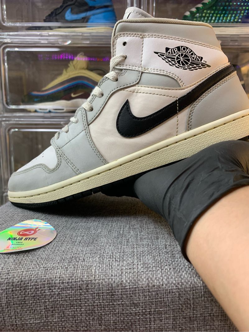AIR JORDAN 1 MID GREY FOG, foto 6