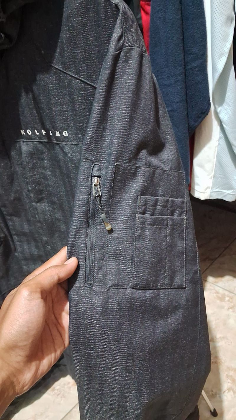 Kolping Gorpcore Outdoor waterproof model parka serat bambu, foto 3