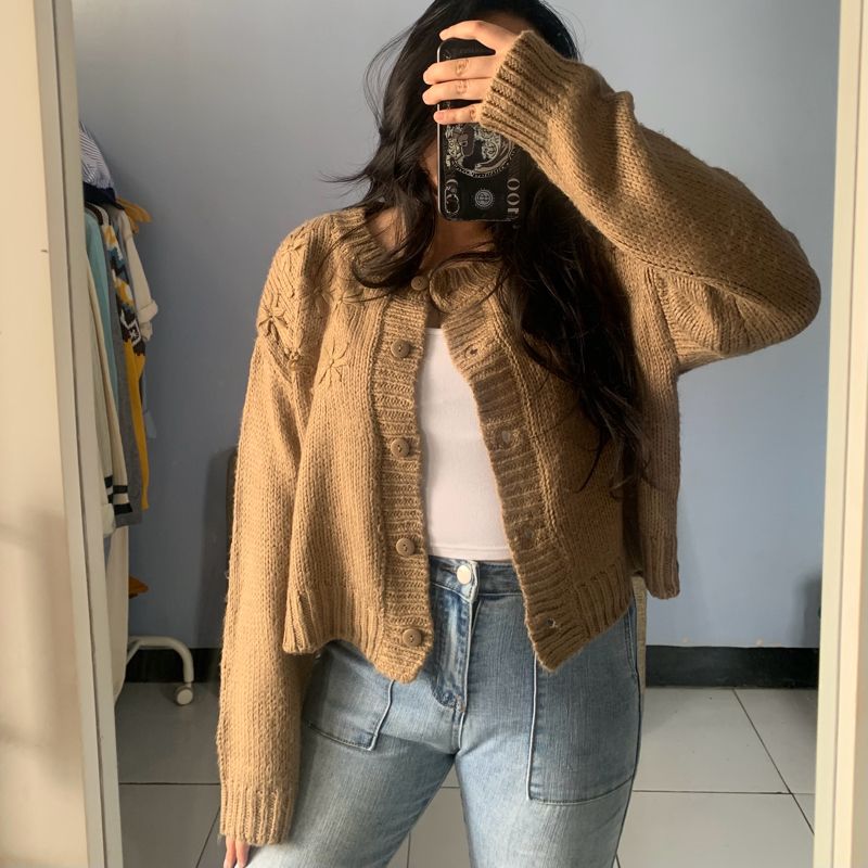 RAJUT CARDIGAN CROP, foto 3