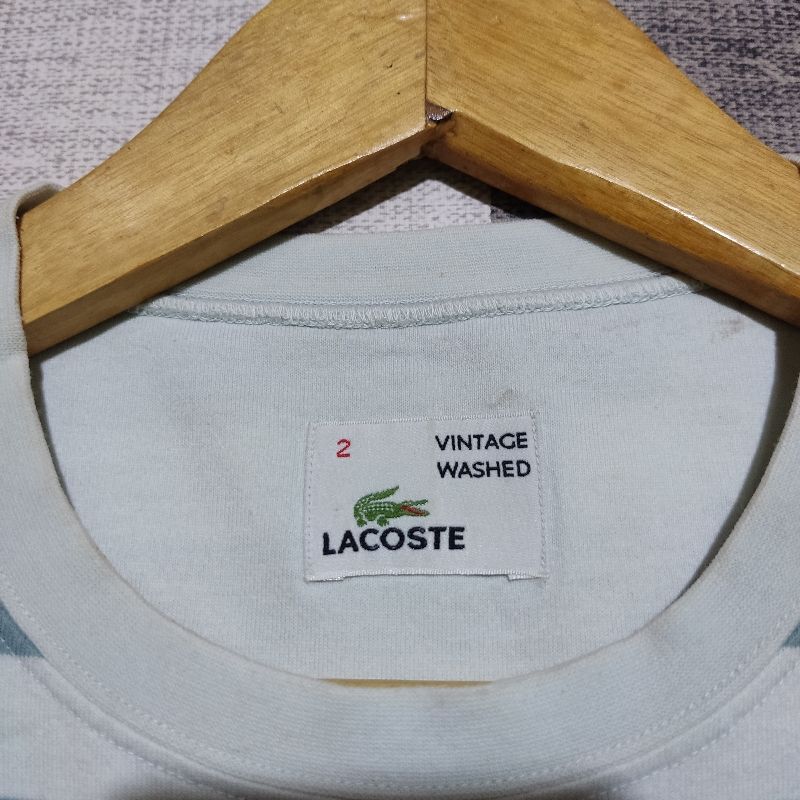 Kaos Striped LACOSTE Green colour Size No 2, foto 5