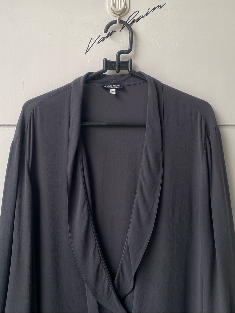 GIORGIO ARMANI Grey Mesh Blazer, foto 2