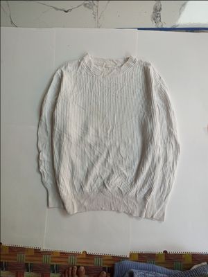 Uniqlo Streetwear Casual Cardigan Pria white