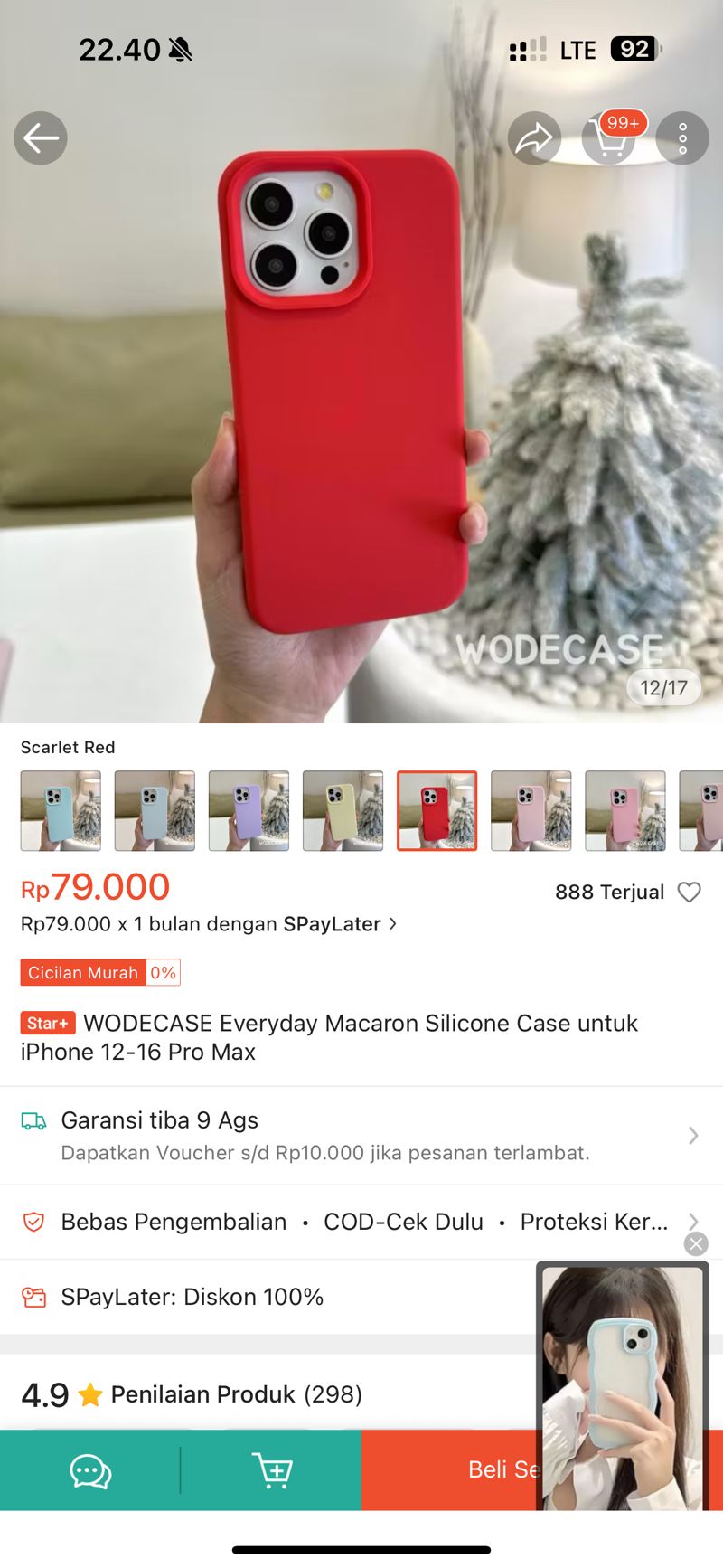 [NEW] Wodecase Everyday Macaron Silicone Case (iPhone 15PM), foto 3
