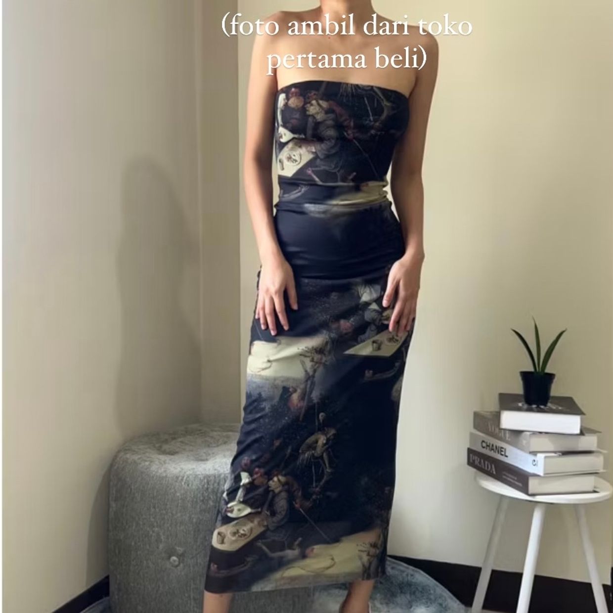 ZARA Vintage Y2K Bodycon dress Wanita black