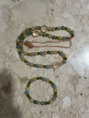 shambala custom made necklace and bracelet