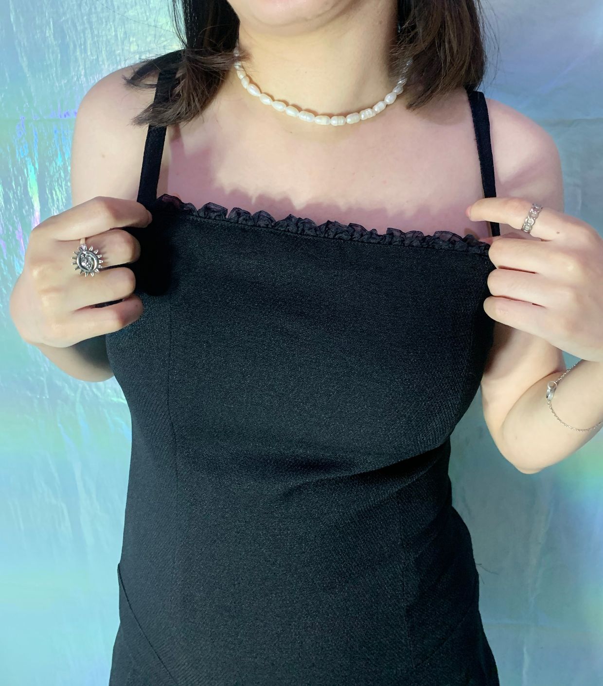 Minidress Katun🖤 Kondisi : 85% (Minor, foto 2