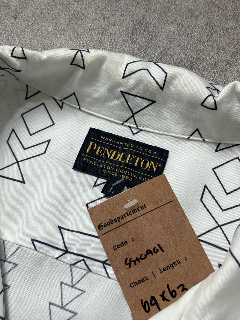 Pendleton pattern open collar shirt, foto 6