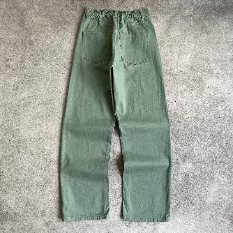 Basic longpants soft green jeans, Regular Straight Fit, foto 6