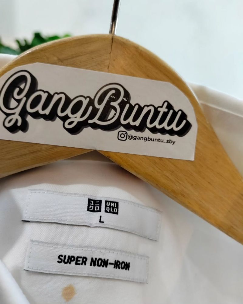 Kemeja Basic UNIQLO Super Non-Iron Slim Fit Original, foto 3