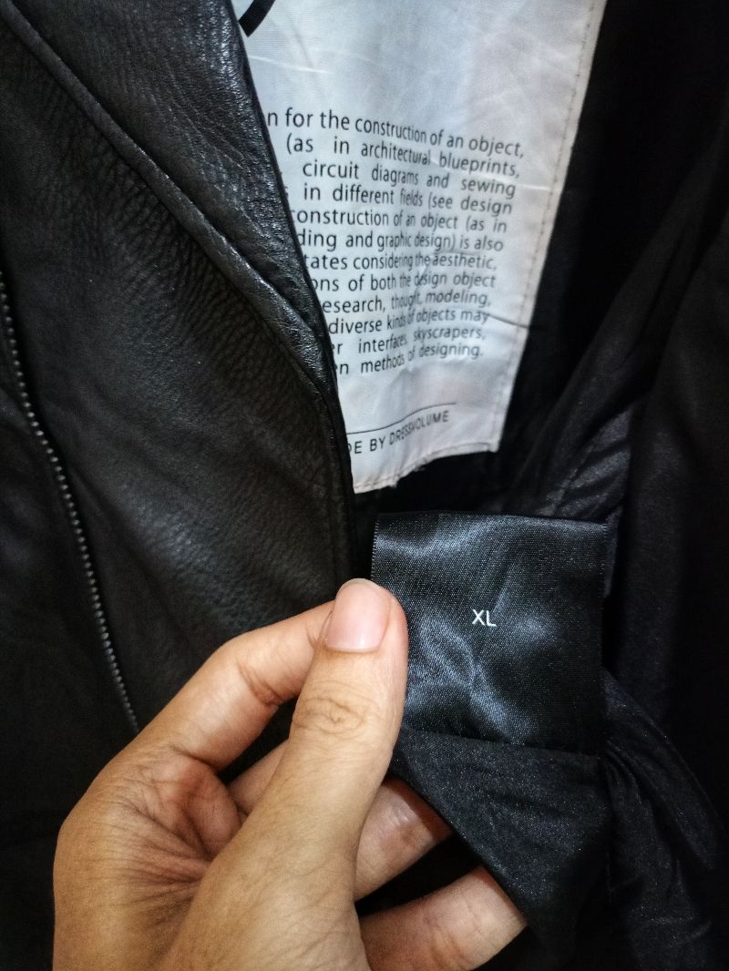 JAKET KULIT RAMONES SIZE XL, foto 7