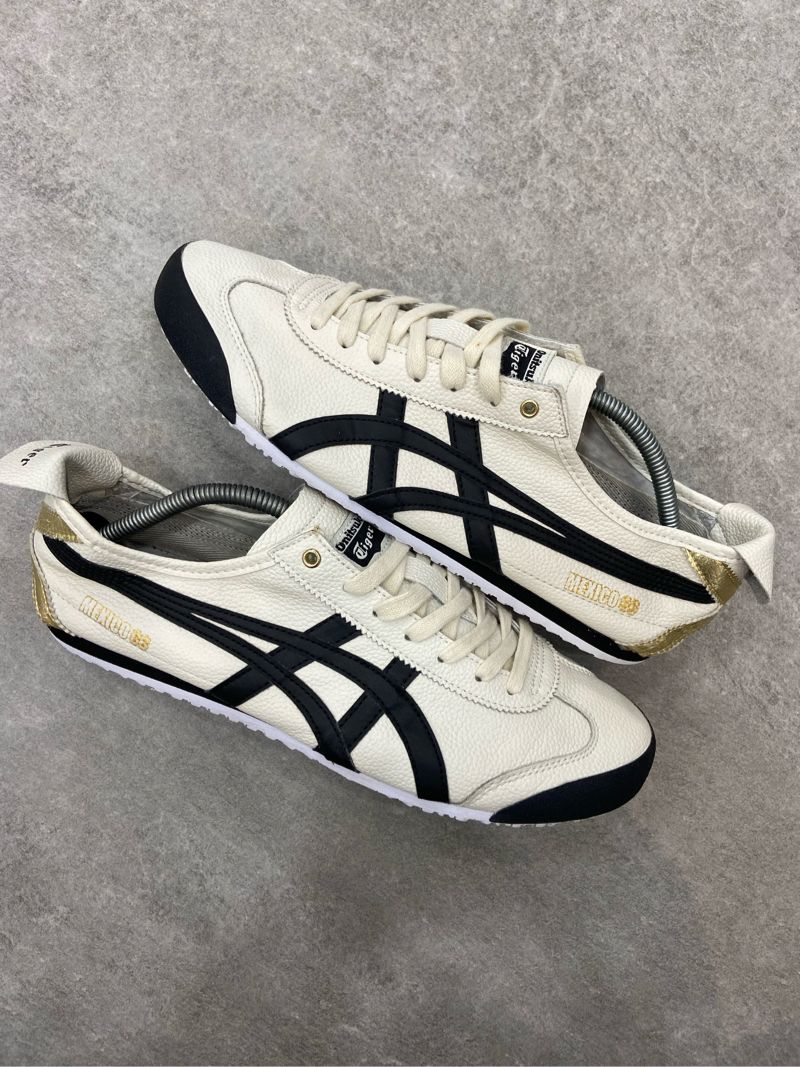 Onitsuka Tiger Mexico 66 Deluxe Leather Cream Black