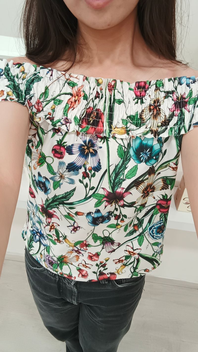 Zara Floral Sabrina Top, foto 4