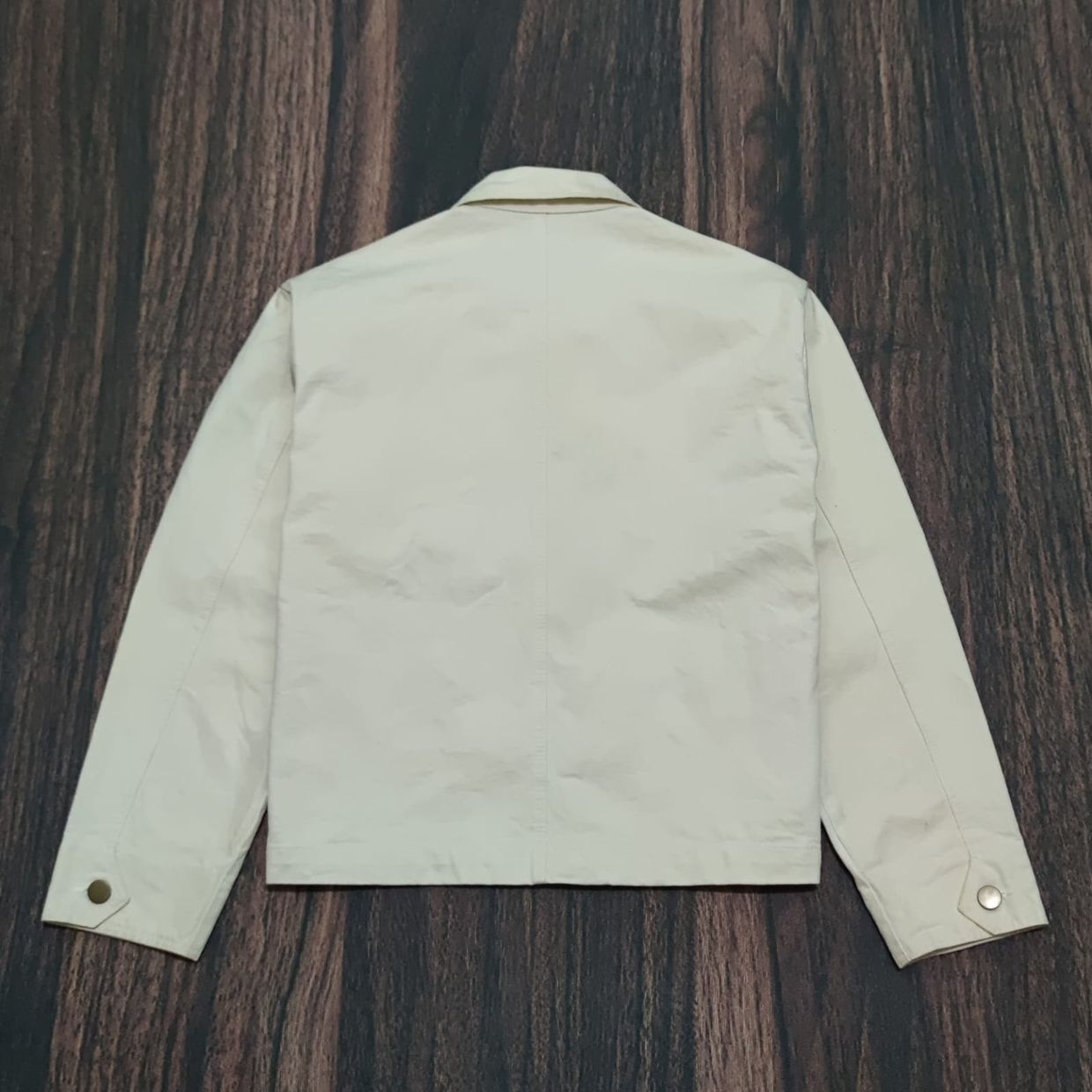 Casual Windbreaker Pria white cream, foto 5