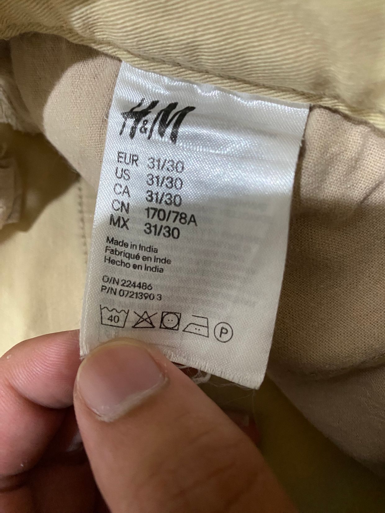 H&M Casual Casual pants Pria tan, foto 4