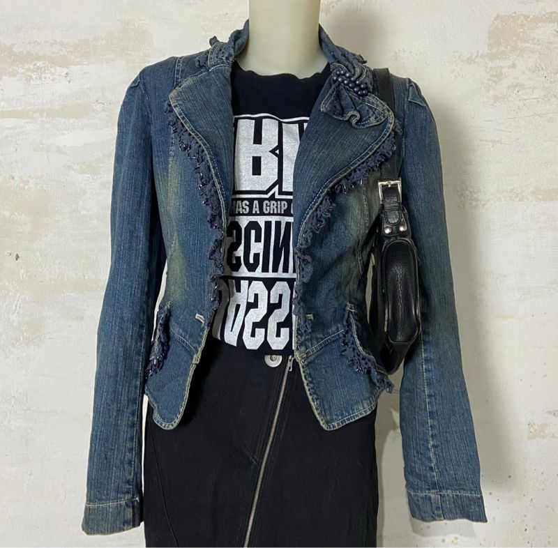Follow Me Denim Jaket 2000an, foto 2