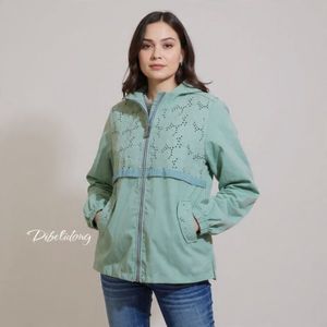Jaket panjang parasut hijau