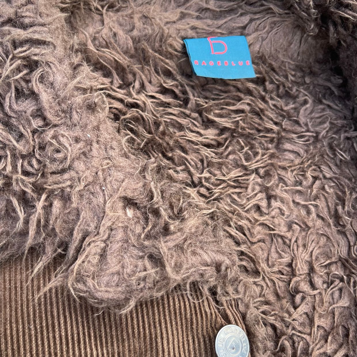 RAGEBLUE Vintage Indie Denim jacket Pria brown, foto 5