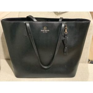 Kate Spade Tote Bag Black with zipper #branded#bag#daily