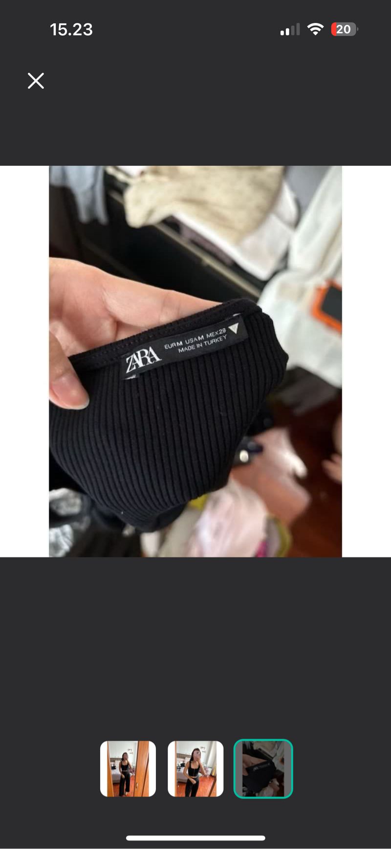 Zara zipper crop top, foto 3