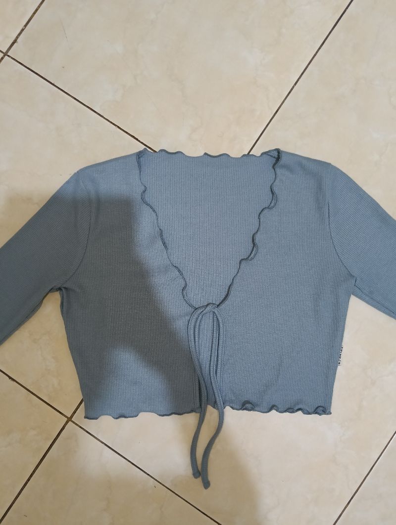 Cardigan Crop Waffle, foto 3