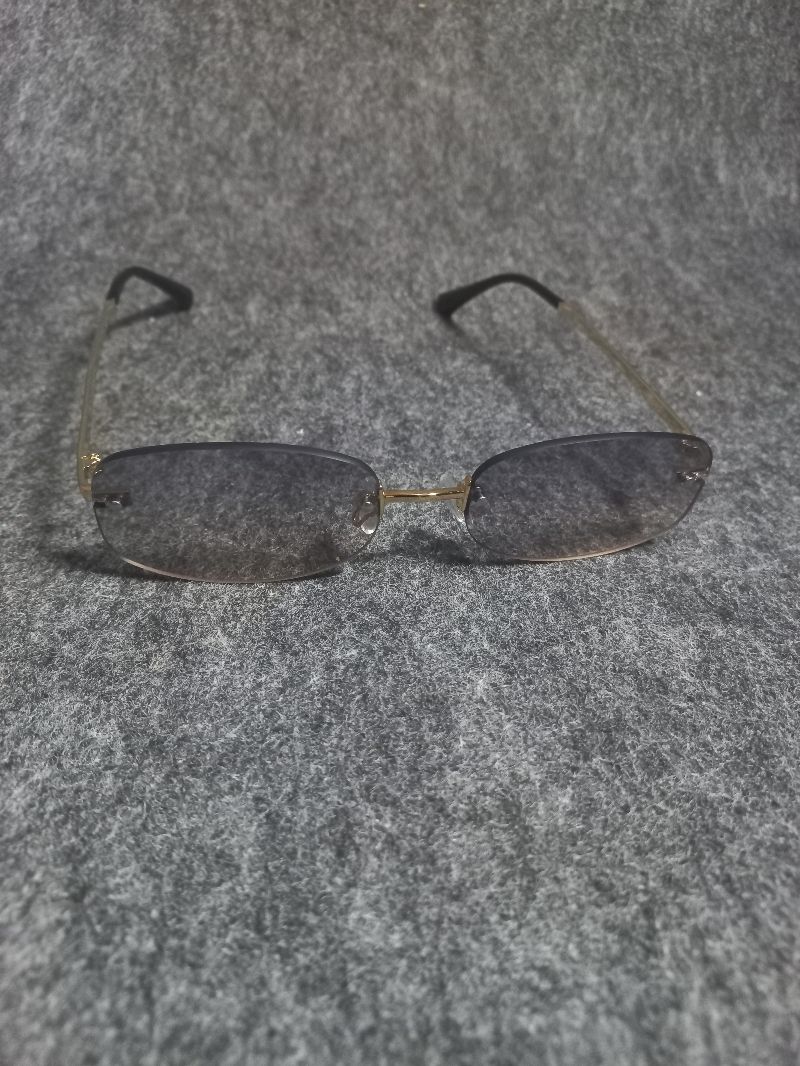 Kacamata Frameless Biru Gradasi - UV Protection, foto 3