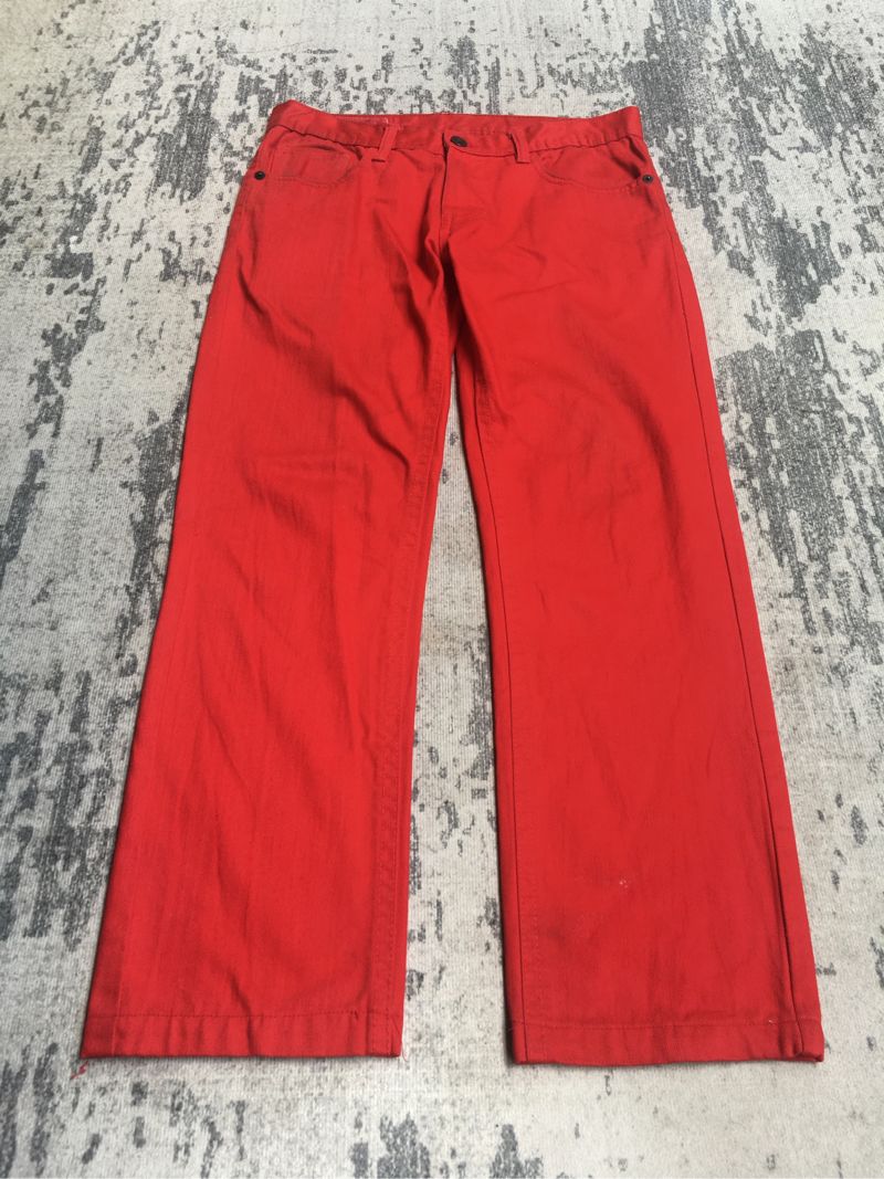 Southpole Y2k Red Denim Pants, foto 3
