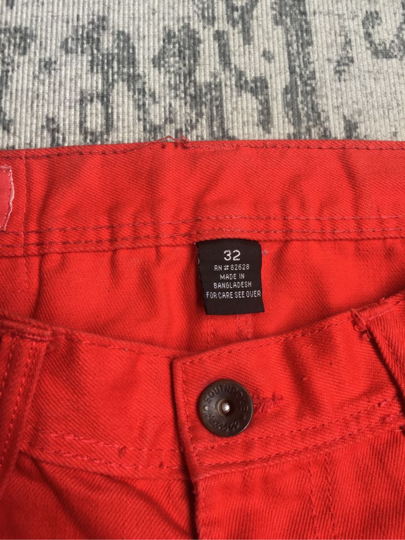 Southpole Y2k Red Denim Pants, foto 8