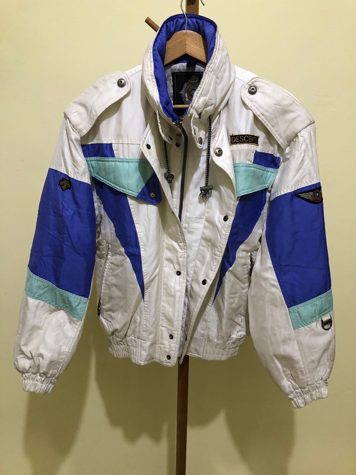 Leather Jacket Descente Vintage Jacket Vintage Descente Ski Coat - Main Image