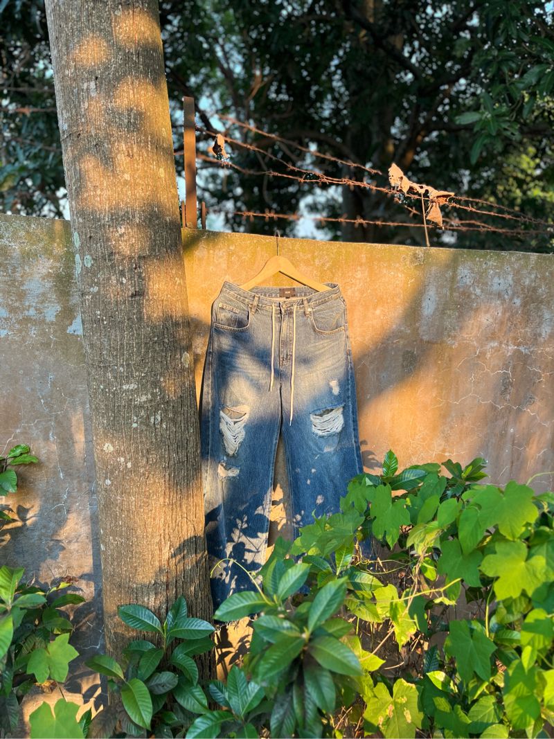 SPELLEDIT RIPPED BAGGY PANTS, foto 4