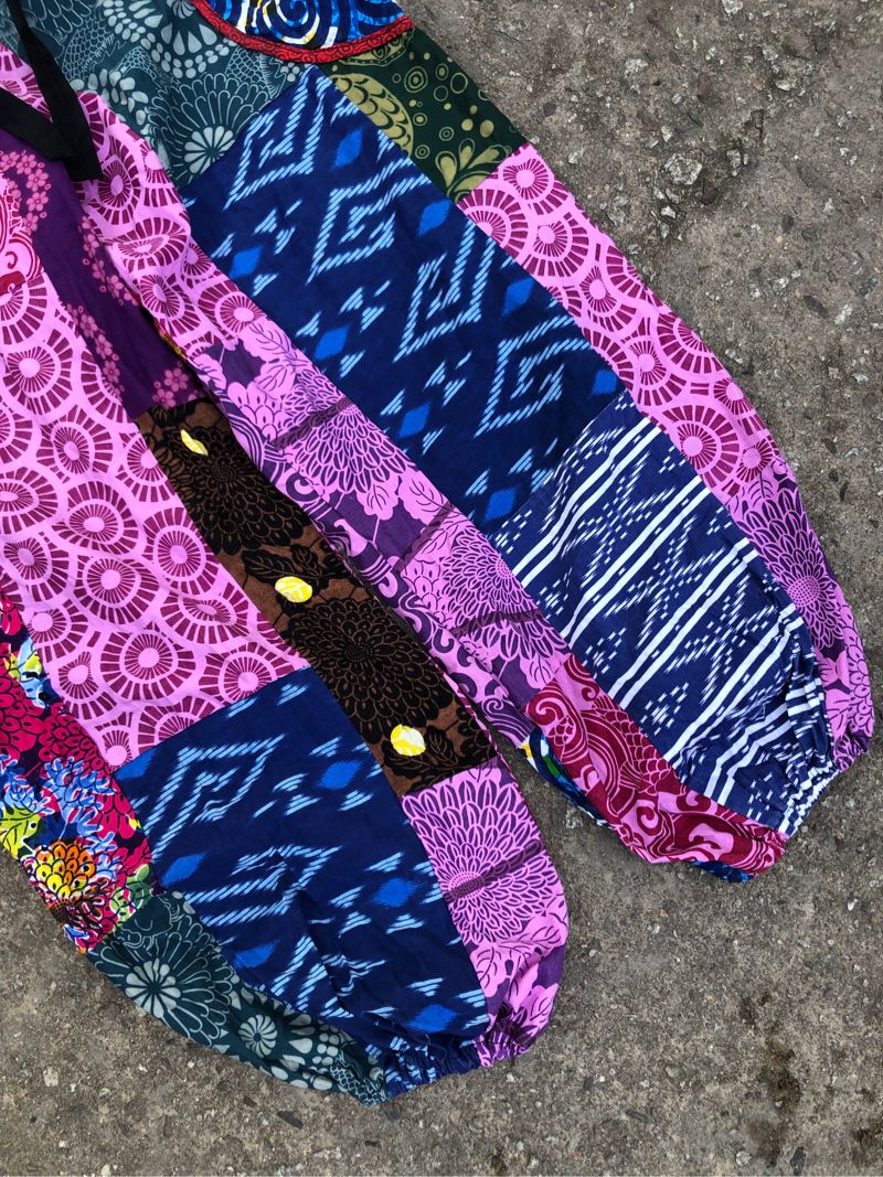 Patchwork Hippie Style Long Pants, foto 3