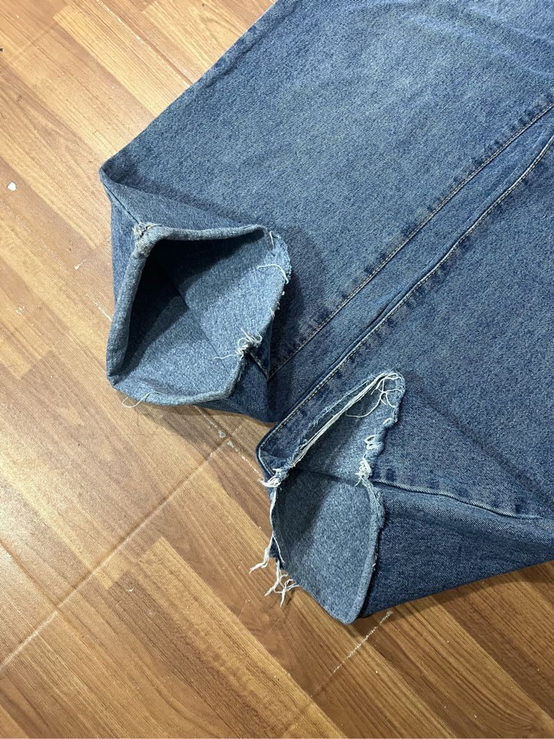 blue baggy jeans L, foto 5