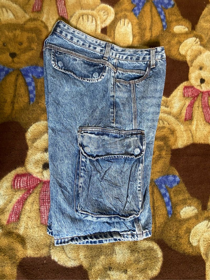 Jorts pants jorts cargo celana pendek, foto 5