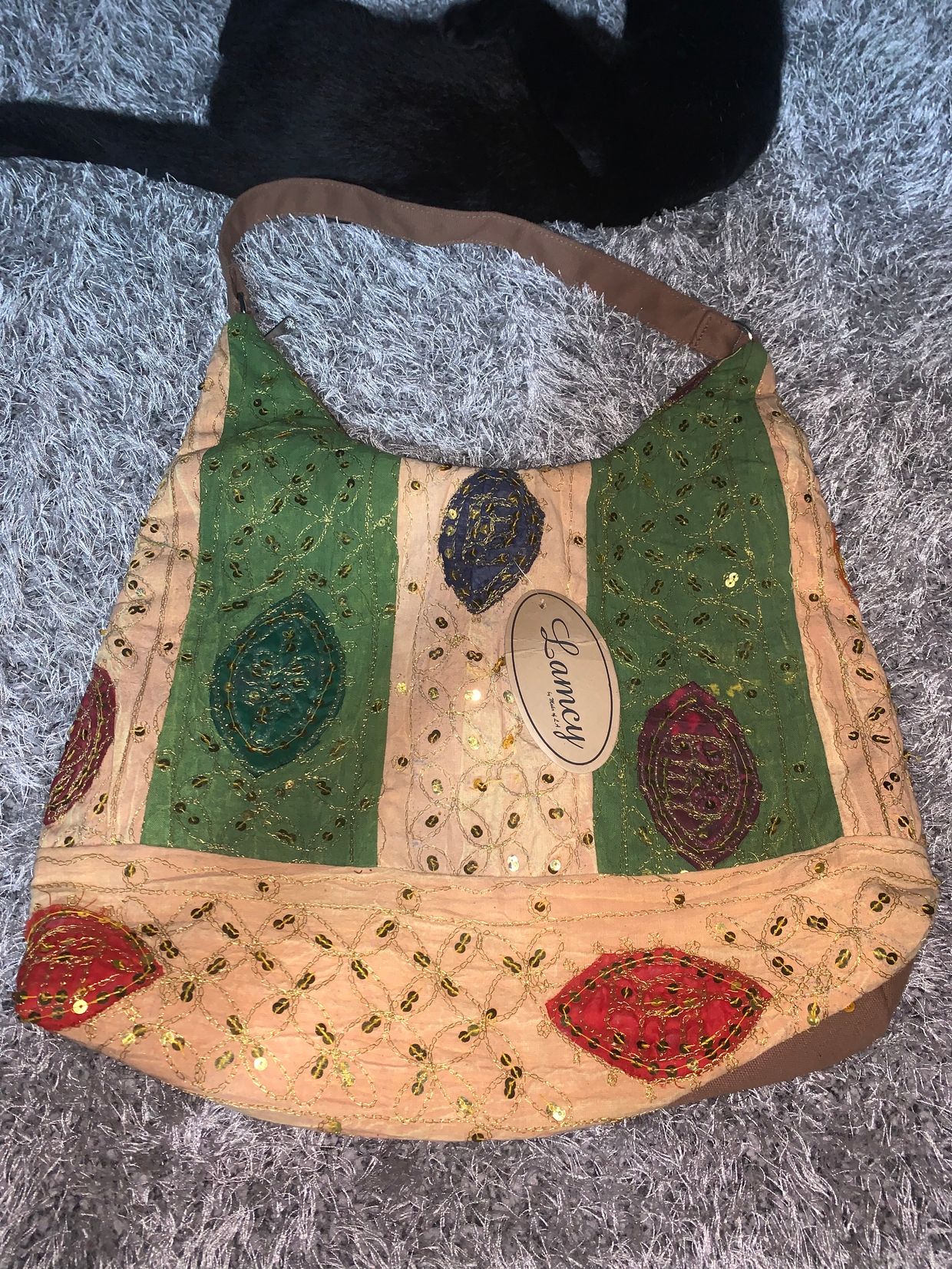 Casual Batik Tote bag Wanita brown