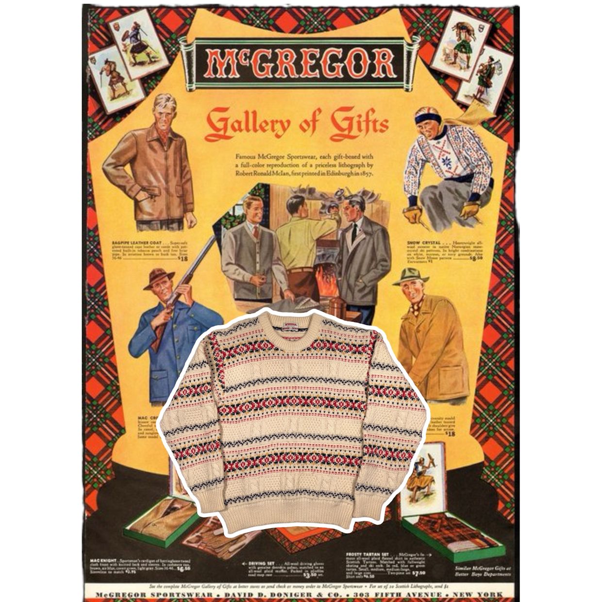 McGregor Vintage Grunge Jumper Pria multicolor
