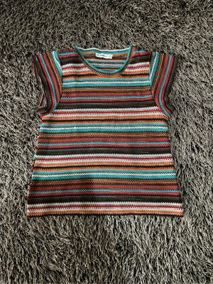Zara Multicolor Striped Knit Top – Size S