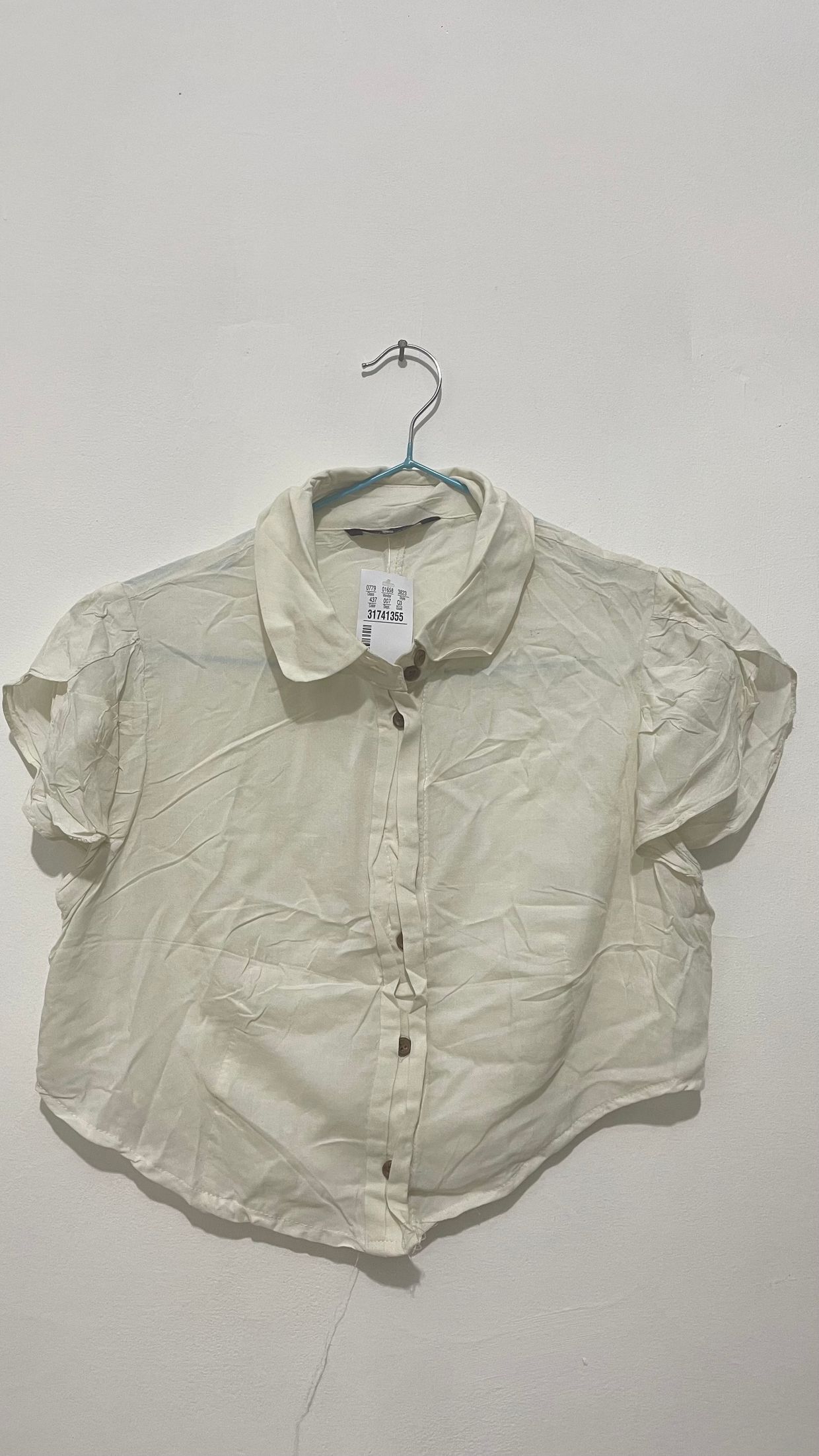 Casual Crop top Wanita white