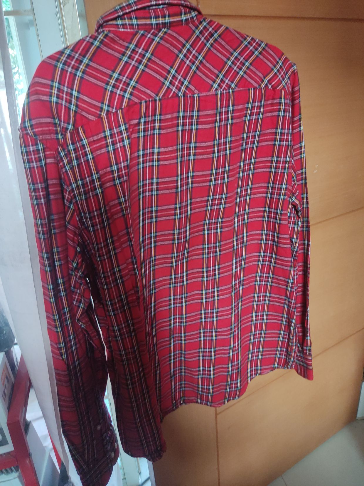 Minimalist Formal shirt Pria red, foto 3