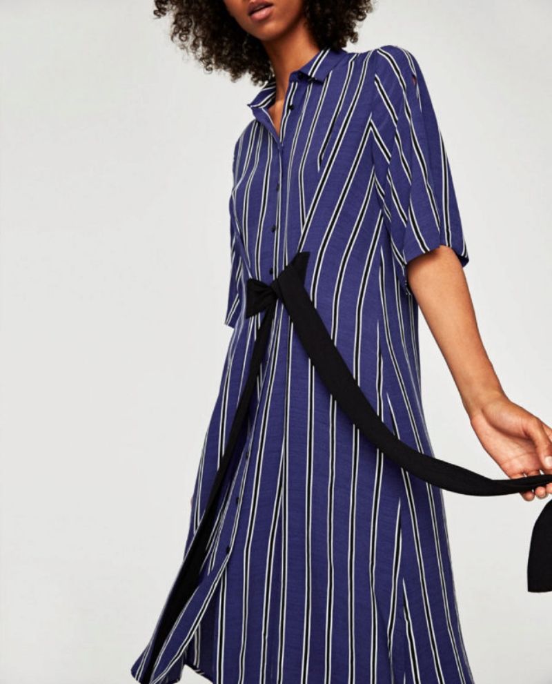 Zara Striped Midi Dress, foto 4