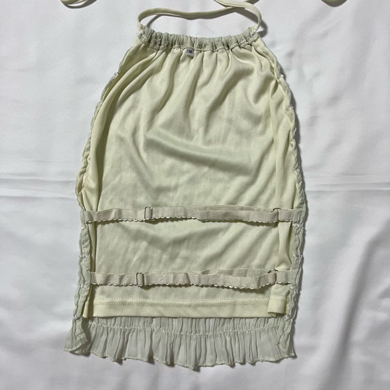 pleated halter backless cami, foto 5