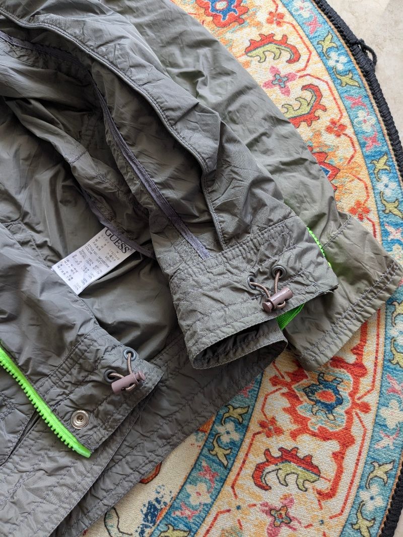 Guess Windbreaker tactical army nylon jacket not adidas, foto 6