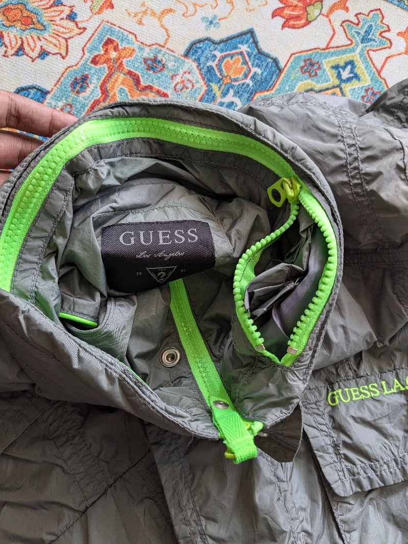 Guess Windbreaker tactical army nylon jacket not adidas, foto 5