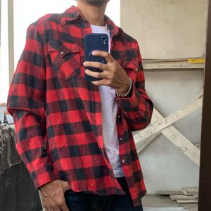 Outer Flanel Shirt Vintage Cowboy
